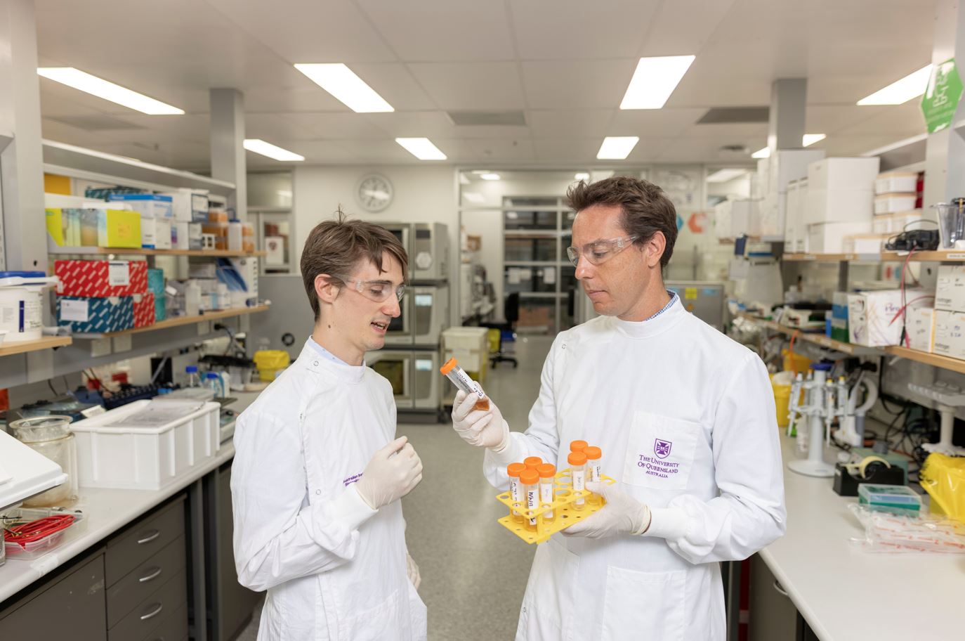 BASE Director Associate Professor Tim Mercer and BASE researcher Dr Romain Tropee