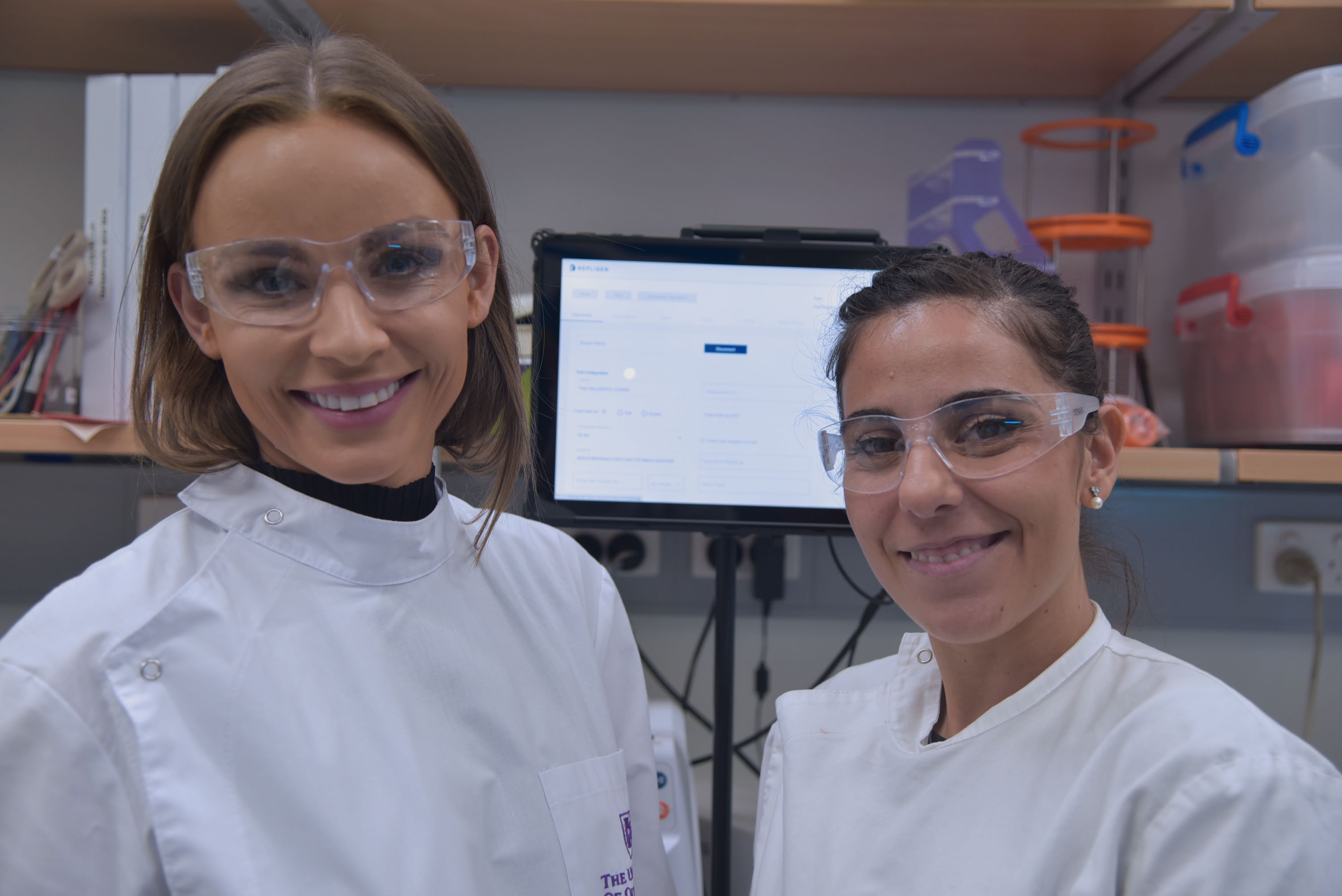 Associate Professor Joy Wolfram and research group member Dr Dalila Ianotta are working at the forefront of the extracellular vesicle field. 