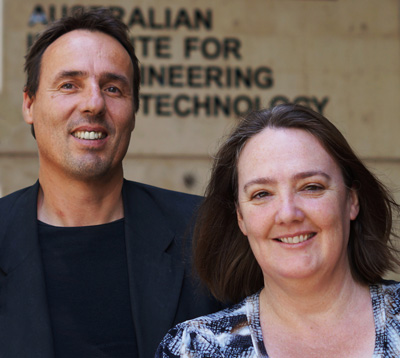 Associate Professors Ernst Wolvetang and Christine Wells (above) and a map of FANTOM's research (below).