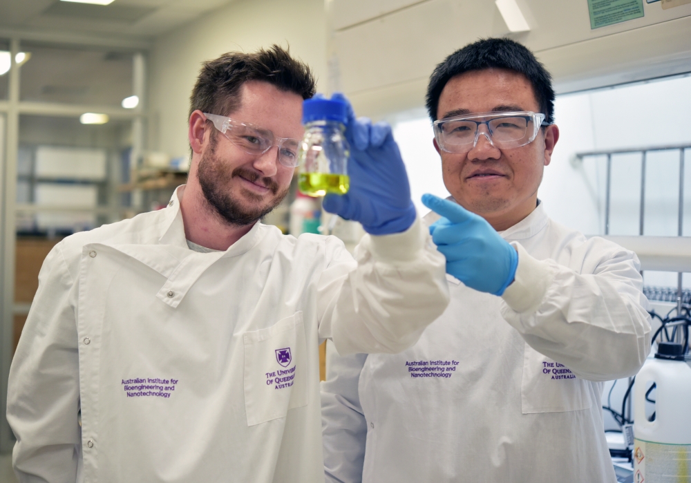 PhD student Daniel Chadwick, now with ESI, is one of a handful of Australian researchers working in the highly specialised field of flow batteries under the supervision of AIBN Associate Professor Bin Luo.