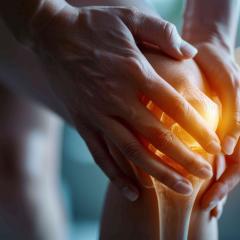 Researcher Dr Changkui Fu and his colleagues are working on a synthetic, drug-free biolubricant that osteoarthritis patients inject into joints that have lost protective cartilage.