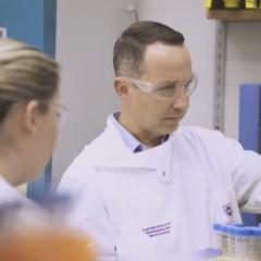 AIBN’s Professor Trent Munro in the lab