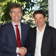 UQ’s Vice-Chancellor and President Professor Peter Høj and The University of Washington’s Professor Patrick Stayton